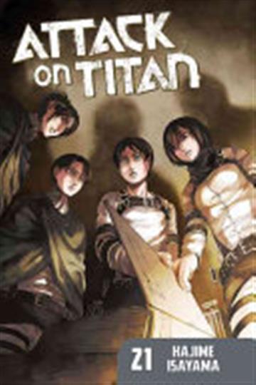 Knjiga Attack on Titan vol. 21 autora Hajime Isayama izdana 2017 kao meki uvez dostupna u Knjižari Znanje.