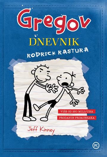 Knjiga Gregov dnevnik 2: Rodrick rastura autora Jeff Kinney izdana 2021 kao tvrdi uvez dostupna u Knjižari Znanje.