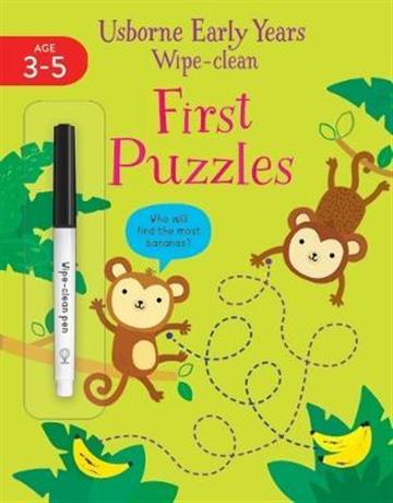 Knjiga Early Years Wipe Clean First Puzzles autora Usborne izdana 2022 kao meki uvez dostupna u Knjižari Znanje.