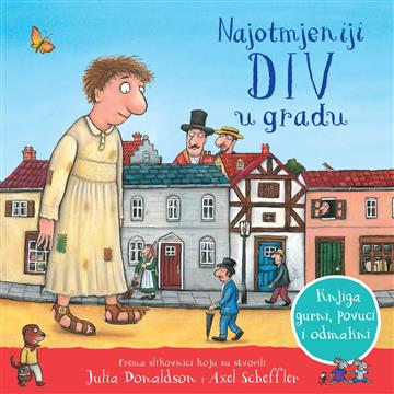 Knjiga Najotmjeniji div u gradu – Knjiga gurni, povuci, odmakni autora Julia Donaldson izdana 2022 kao tvrdi uvez dostupna u Knjižari Znanje.