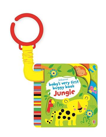 Knjiga Baby's Very First Buggy Book Jungle autora Usborne izdana 2015 kao tvrdi uvez dostupna u Knjižari Znanje.