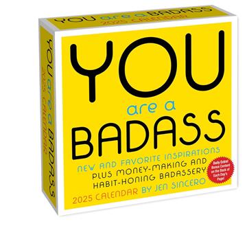 Knjiga You Are a Badass 2025 Day-to-Day Calendar autora Sincero, Jen izdana 2024 kao meki dostupna u Knjižari Znanje.