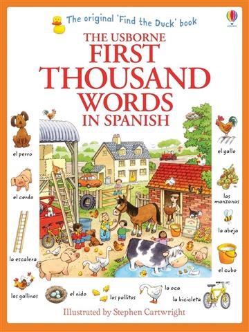 Knjiga First 1000 Words In Spanish autora Usborne izdana 2014 kao meki uvez dostupna u Knjižari Znanje.