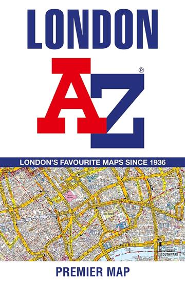 Knjiga London A-Z Premier Map 13E autora  izdana 2023 kao Sheet map dostupna u Knjižari Znanje.