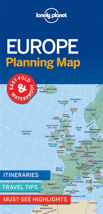 Knjiga Lonely Planet Europe Planning Map autora Lonely Planet izdana 2017 kao meki uvez dostupna u Knjižari Znanje.