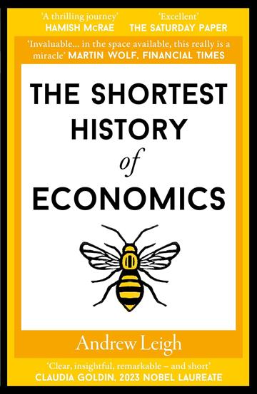 Knjiga Shortest History of Economics autora Andrew Leigh izdana 2025 kao meki uvez dostupna u Knjižari Znanje.