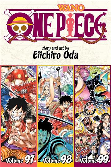 Knjiga One Piece (Omnibus Edition), vol. 33 autora Eiichiro Oda izdana 2024 kao meki uvez dostupna u Knjižari Znanje.