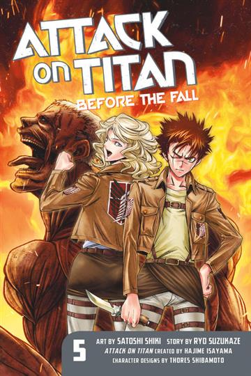 Knjiga Attack on Titan: Before the Fall vol. 05 autora Hajime Isayama izdana 2015 kao meki uvez dostupna u Knjižari Znanje.