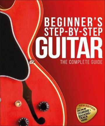 Knjiga Beginner's Step-by-Step Guitar autora DK izdana 2020 kao tvrdi uvez dostupna u Knjižari Znanje.