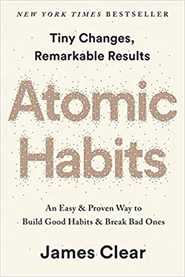 Knjiga Atomic Habits autora James Clear izdana 2019 kao meki uvez dostupna u Knjižari Znanje.