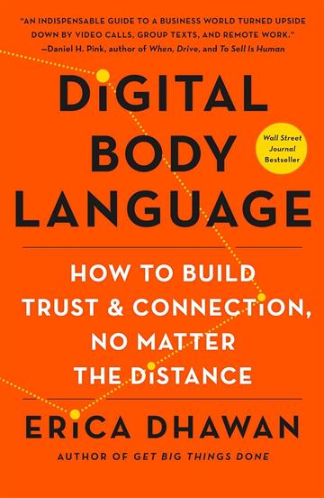 Knjiga Digital Body Language autora Erica Dhawan izdana 2023 kao meki uvez dostupna u Knjižari Znanje.