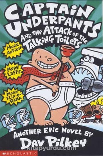 Knjiga Captain Underpants and the Attack of the Talking Toilets autora Dav Pilkey izdana 2000 kao meki uvez dostupna u Knjižari Znanje.