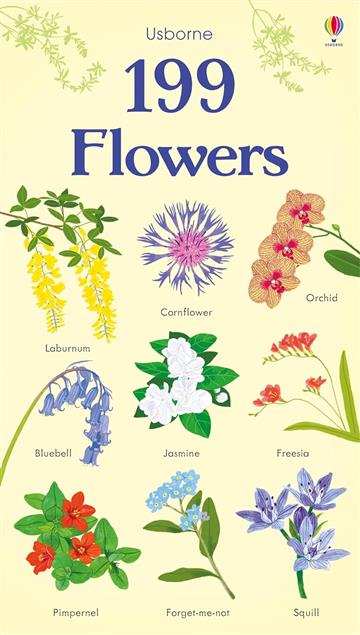 Knjiga 199 Flowers autora Usborne izdana 2019 kao tvrdi uvez dostupna u Knjižari Znanje.