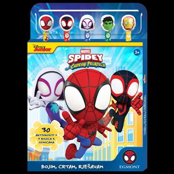 Knjiga Spidey Bojim, crtam, rješavam autora Grupa autora izdana 2025 kao meki uvez dostupna u Knjižari Znanje.