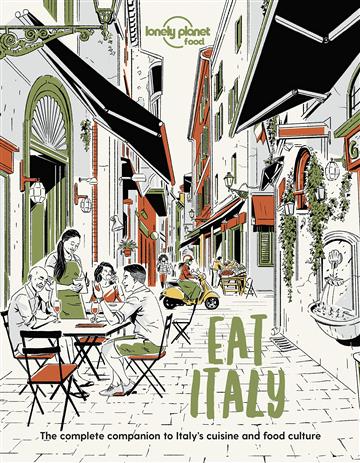 Knjiga Eat Italy autora Lonely Planet izdana 2021 kao meki uvez dostupna u Knjižari Znanje.