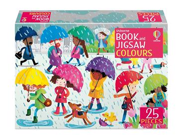 Knjiga Colours Book And Jigsaw autora Usborne izdana 2021 kao meki uvez dostupna u Knjižari Znanje.