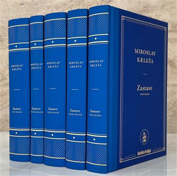Knjiga Zastave, sv. 1. – 5. (komplet) autora Miroslav Krleža izdana  kao  dostupna u Knjižari Znanje.