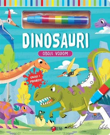 Knjiga Oboji vodom - Dinosauri autora Grupa autora izdana 2025 kao tvrdi uvez dostupna u Knjižari Znanje.