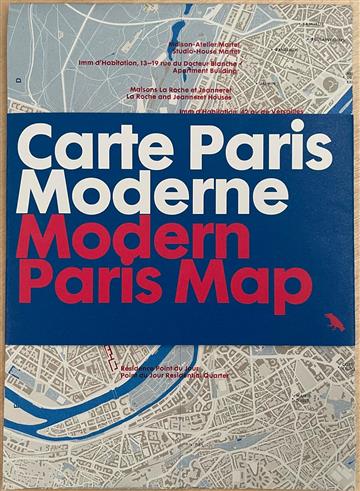 Knjiga Modern Paris Map autora City Map, Blue Crow izdana 2023 kao karta dostupna u Knjižari Znanje.