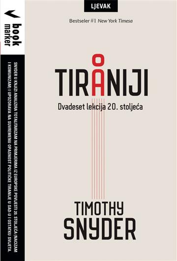 Knjiga O tiraniji autora Timothy Snyder izdana 2017 kao meki uvez dostupna u Knjižari Znanje.