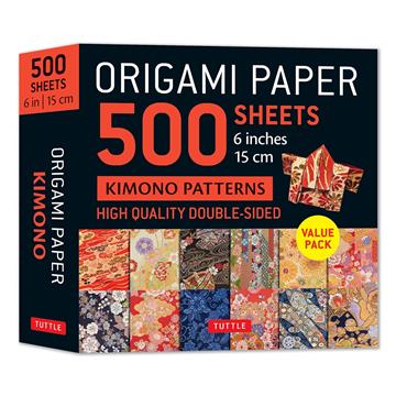 Knjiga Origami Paper 500 sheets Kimono Flowers (15 cm) autora Tuttle izdana 2024 kao  dostupna u Knjižari Znanje.
