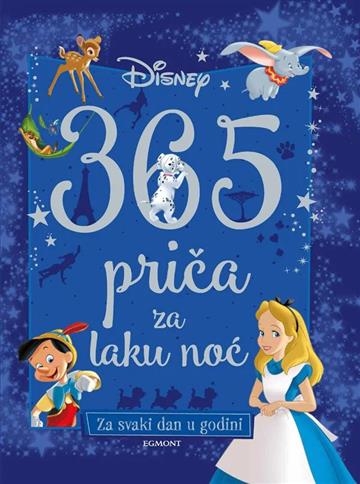 Knjiga 365 priča za laku noć autora Disney izdana 2024 kao tvrdi uvez dostupna u Knjižari Znanje.