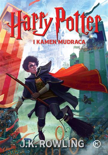 Knjiga Harry Potter i kamen mudraca autora J.K. Rowling izdana 2022 kao tvrdi dostupna u Knjižari Znanje.