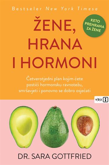 Knjiga Žene, hrana i hormoni autora Sara Gottfried izdana 2022 kao meki uvez dostupna u Knjižari Znanje.