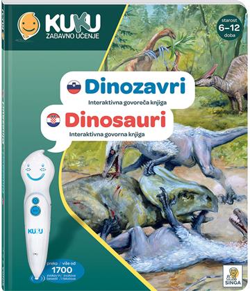 Knjiga Interaktivna knjiga Kuku - Dinosauri autora KUKU izdana  kao tvrdi uvez dostupna u Knjižari Znanje.