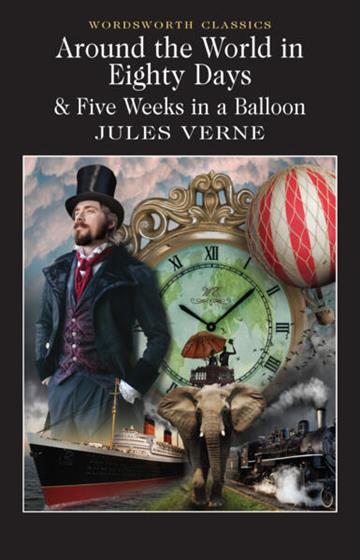 Knjiga Around the World in 80 Days; Five Weeks in a Balloon autora Jules Verne izdana 1994 kao meki uvez dostupna u Knjižari Znanje.