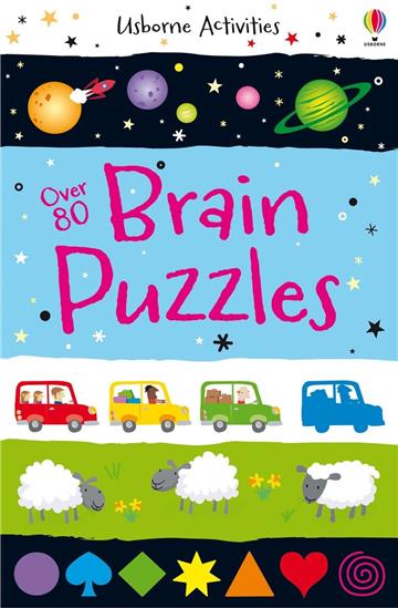 Knjiga Brain Puzzles autora Usborne izdana 2014 kao meki uvez dostupna u Knjižari Znanje.