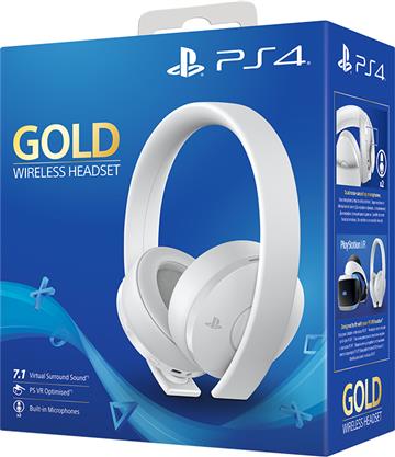 Wireless Gold Headset White 711719737612