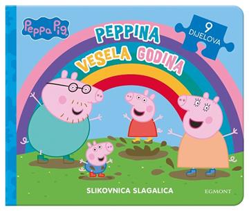 Knjiga Peppina vesela godina: slikovnica slagalica autora Peppa Pig izdana 2024 kao tvrdi uvez dostupna u Knjižari Znanje.