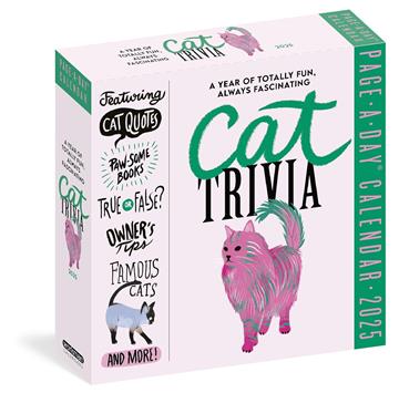 Knjiga Cat Trivia 2025 Page-A-Day Calendar autora Grupa autora izdana 2024 kao meki dostupna u Knjižari Znanje.