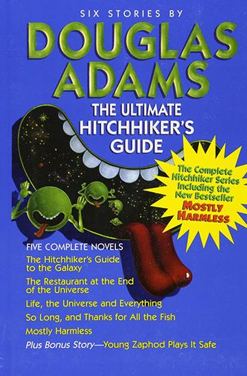 Knjiga Ultimate Hitchhiker's Guide to the Galaxy autora Douglas Adams izdana 2017 kao tvrdi uvez dostupna u Knjižari Znanje.