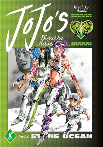 Knjiga Jojo's Bizarre Adventure Part 06, vol. 08 autora Hirohiko Araki izdana 2025 kao tvrdi uvez dostupna u Knjižari Znanje.