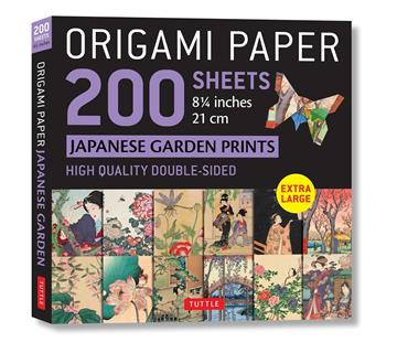 Knjiga Origami Paper 200 sheets Japanese Garden Prints (21cm) autora Tuttle izdana 2021 kao  dostupna u Knjižari Znanje.