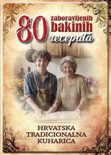 Knjiga 80 Zaboravljenih bakinih recepata autora Neven Borić izdana 2026 kao tvrdi uvez dostupna u Knjižari Znanje.