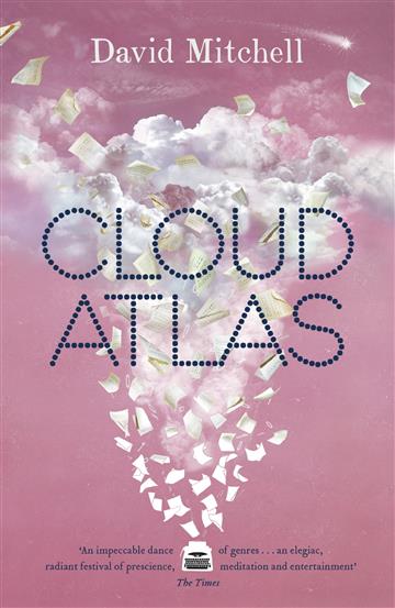 Knjiga Cloud Atlas autora David Mitchell izdana 2005 kao meki uvez dostupna u Knjižari Znanje.