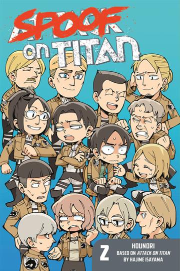 Knjiga Attack on Titan: Spoof on Titan vol. 02 autora Hajime Isayama izdana 2016 kao meki uvez dostupna u Knjižari Znanje.