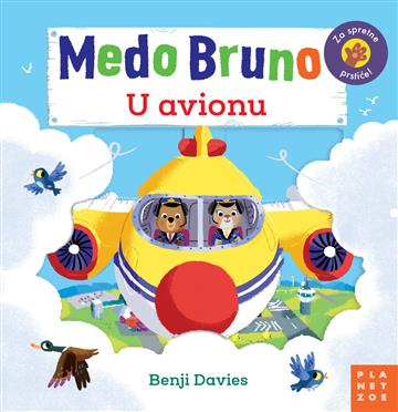 Knjiga Medo Bruno u avionu autora Benji Davies izdana 2022 kao tvrdi uvez dostupna u Knjižari Znanje.