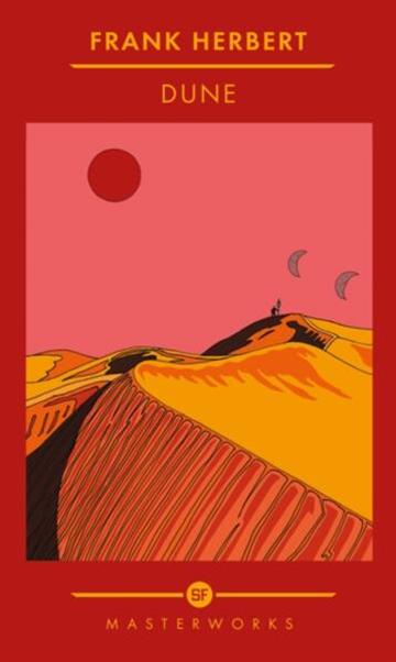 Knjiga Dune autora Frank Herbert izdana 2022 kao tvrdi uvez dostupna u Knjižari Znanje.