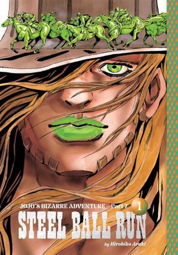 Knjiga JoJo's Bizarre Adventure: Steel Ball Run, [Part 7] Vol. 01 autora Hirohiko Araki izdana 2025 kao tvrdi uvez dostupna u Knjižari Znanje.