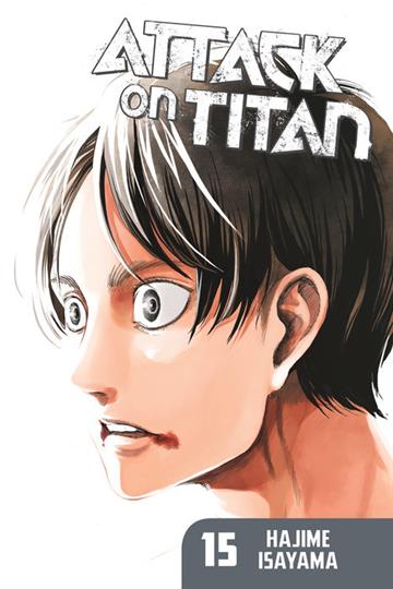 Knjiga Attack on Titan vol. 15 autora Hajime Isayama izdana 2015 kao meki uvez dostupna u Knjižari Znanje.
