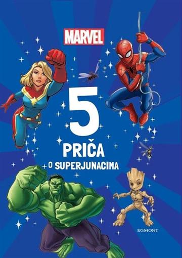Knjiga Marvel: 5 priča o superjunacima autora  izdana 2024 kao tvrdi uvez dostupna u Knjižari Znanje.
