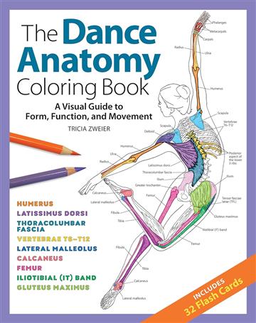 Knjiga Dance Anatomy Coloring Book autora Tricia Zweier izdana 2023 kao meki uvez dostupna u Knjižari Znanje.