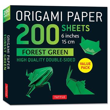 Knjiga Origami Paper 200 sheets Forest Green (15 cm) autora Tuttle izdana 2025 kao  dostupna u Knjižari Znanje.
