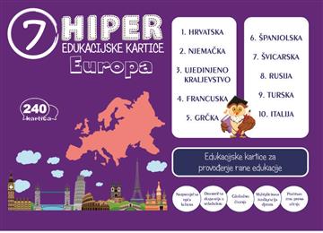 Knjiga Hiper 7 edukacijske kartice autora Hiper izdana 2019 kao ostalo dostupna u Knjižari Znanje.