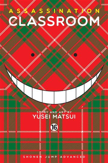 Knjiga Assassination Classroom, vol. 16 autora Yusei Matsui izdana 2017 kao meki uvez dostupna u Knjižari Znanje.