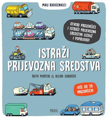 Knjiga Istraži prijevozna sredstva - Mali radoznalci autora Ruth Martin, Allan Sanders izdana 2025 kao tvrdi uvez dostupna u Knjižari Znanje.